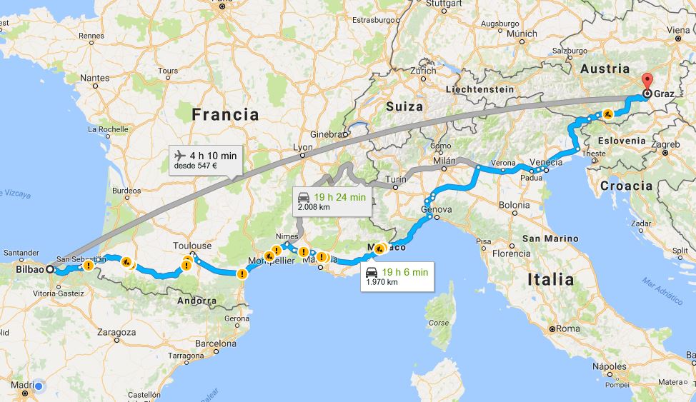 mudanzas entre Bilbao y Graz