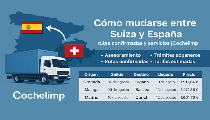 mudarse entre Espana y Suiza