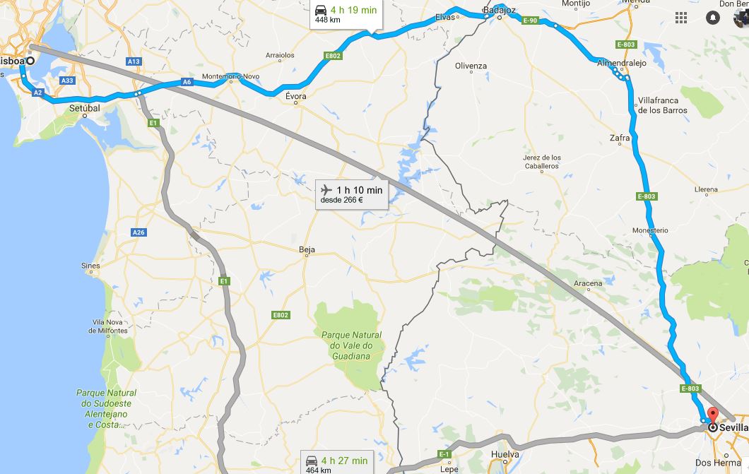 mudanza de Lisboa a Sevilla