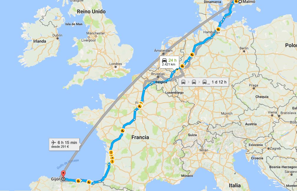 mudanza desde Malmo a Gijon