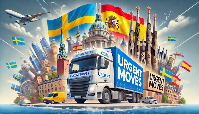 mudanzas urgentes entre Espana y Suecia