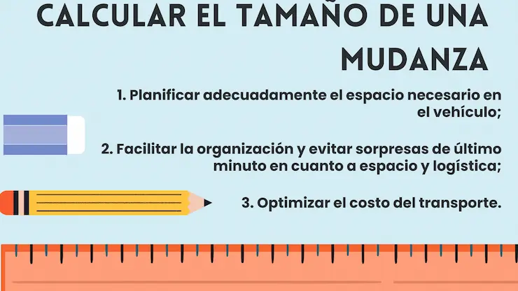 para qué sirve calcular tamaño de una mudanza