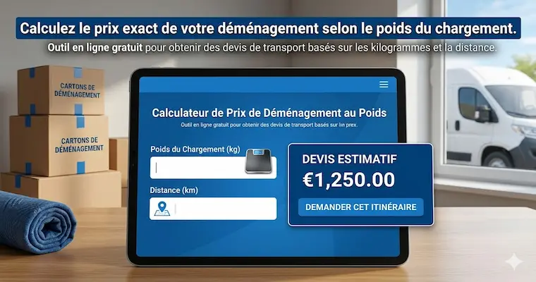 Calculateur de Prix de Déménagement au Poids