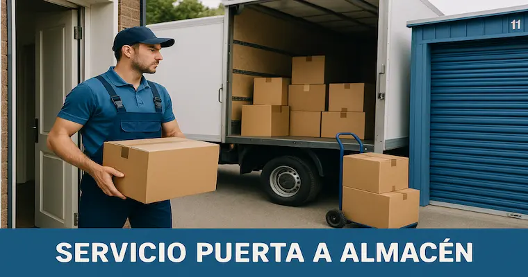 Operarios realizando carga de muebles para servicio de guardamuebles