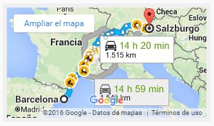 Mapa-de-ruta-de-transporte-Austria-Espana