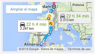 Mapa-de-ruta-de-transporte-Holanda-Espana