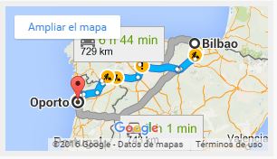 Mapa-de-ruta-de-transporte-Portugal-Espana