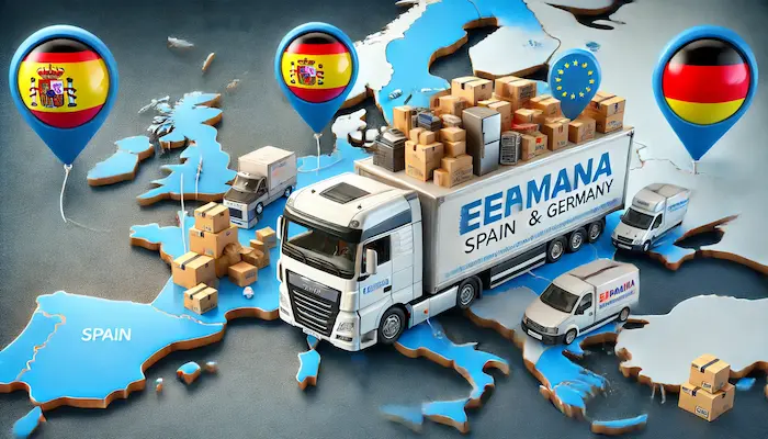 mandar pertenencias entre Alemania y España