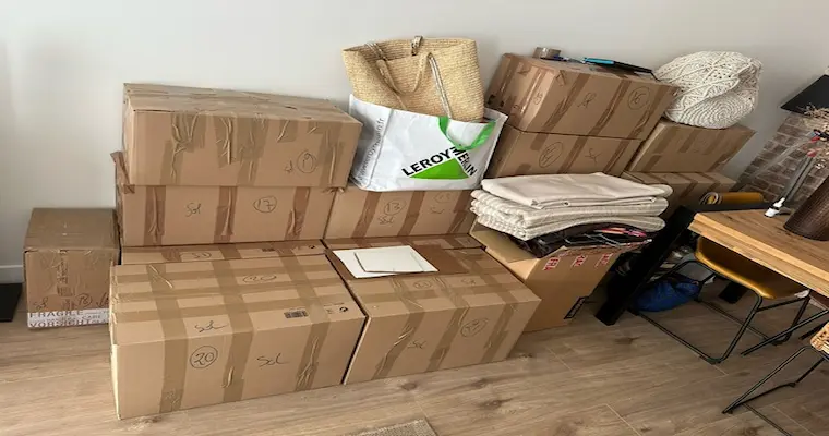Preparar objetos mudanza España Bélgica